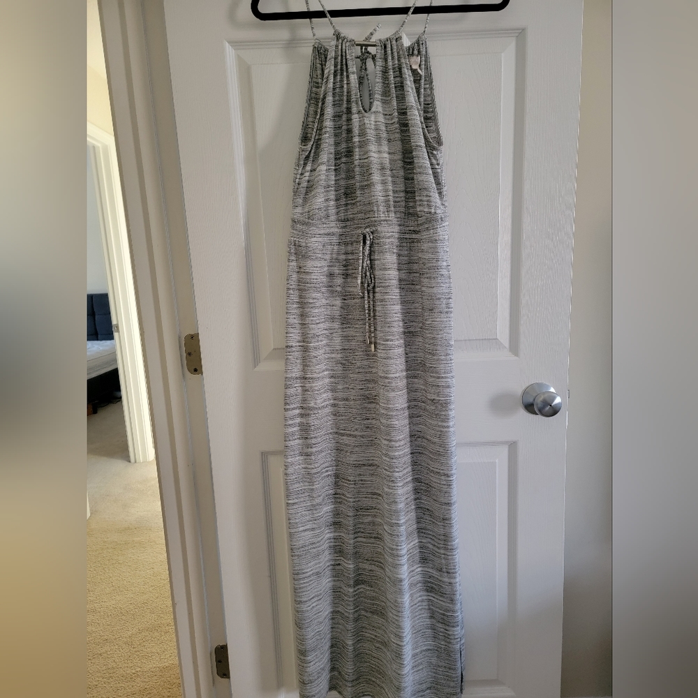 Gray Maxi Banana Republic Dress